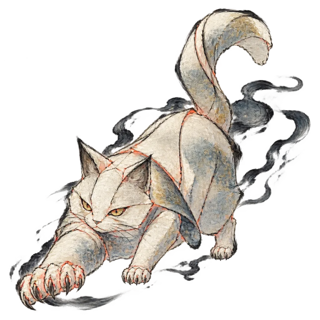 Paper cat spirit