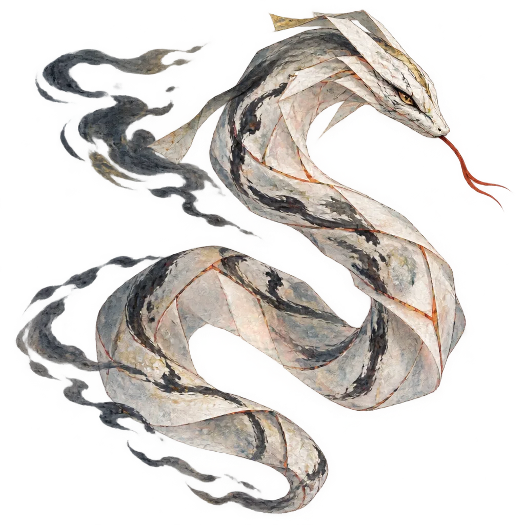 Paper snake spirit